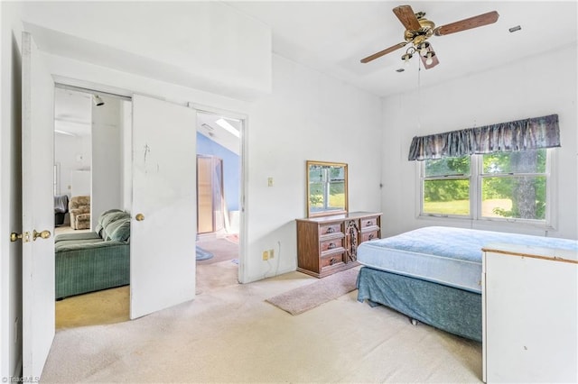 3542 Wayne White Rd, Climax, NC 27233 - bedroom featuring carpet flooring, ensuite bathroom, and ceiling fan