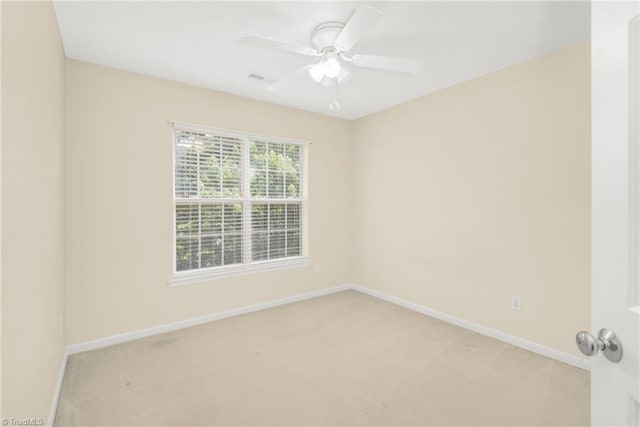 131 Hickory Creek Ct, Winston-Salem, NC 27107 - unfurnished room with light colored carpet and ceiling fan