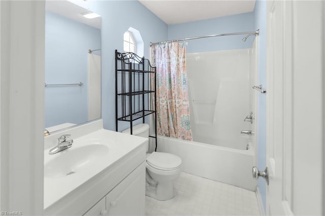 131 Hickory Creek Ct, Winston-Salem, NC 27107 - bathroom featuring vanity and shower / bath combination with curtain