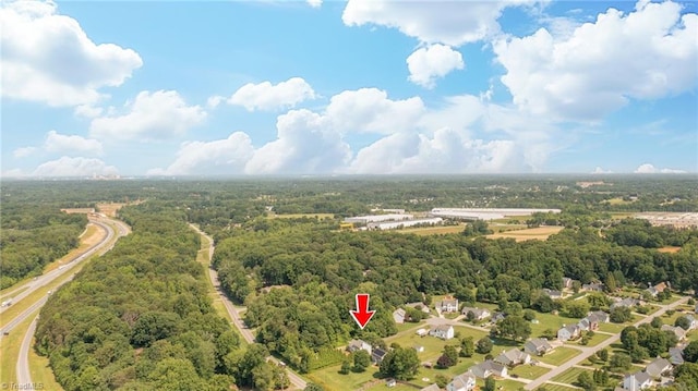 131 Hickory Creek Ct, Winston-Salem, NC 27107 - drone / aerial view of a heavily wooded area