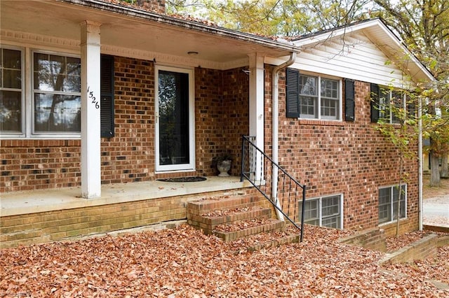 1526 Ann Arbor Ct, High Point, NC 27265 - entrance to property featuring brick siding and covered porch