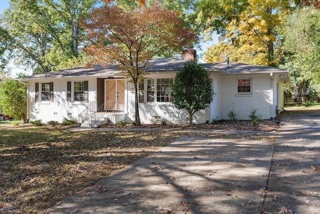 view of ranch-style home