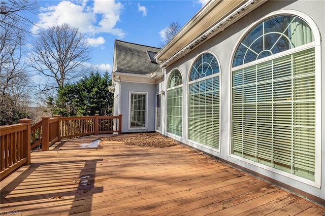 5005 Marble Arch Rd, Winston-Salem, NC 27104 - view of wooden deck
