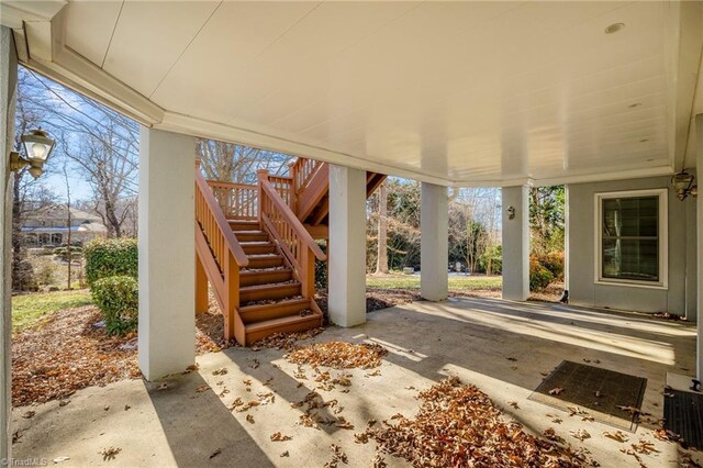 5005 Marble Arch Rd, Winston-Salem, NC 27104 - view of patio with stairs