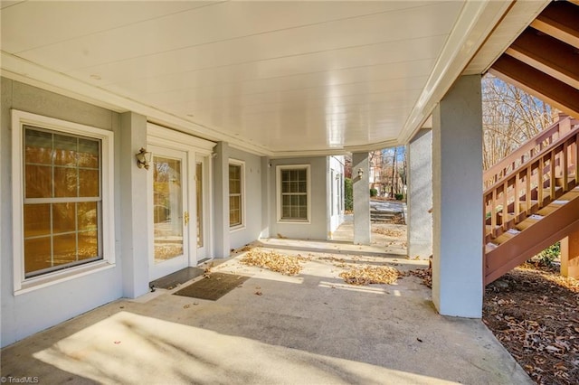 5005 Marble Arch Rd, Winston-Salem, NC 27104 - view of patio with stairs