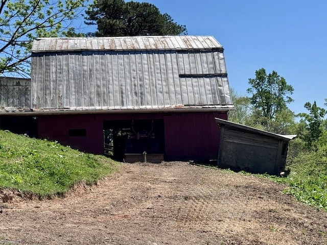 view of barn