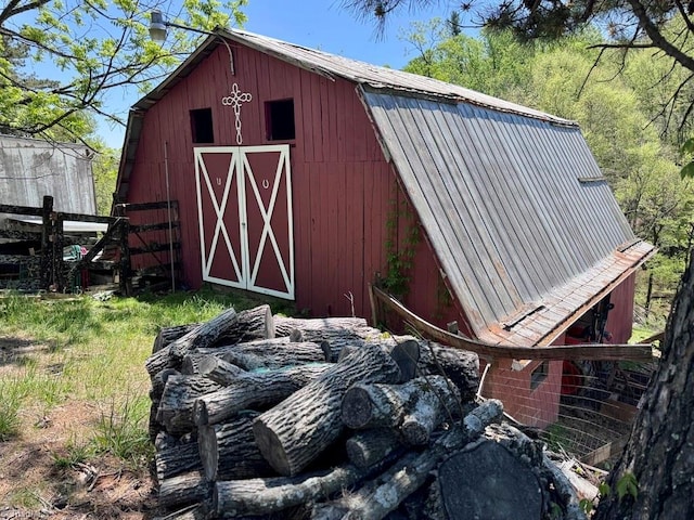 view of barn