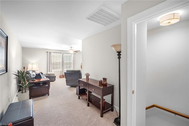 1417 Blooming Mountain Way, Kernersville, NC 27284 - corridor featuring baseboards, light carpet, and visible vents