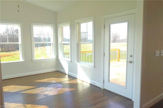 8113 Simon Dr Lot 38, Stokesdale, NC 27357 - unfurnished sunroom featuring lofted ceiling