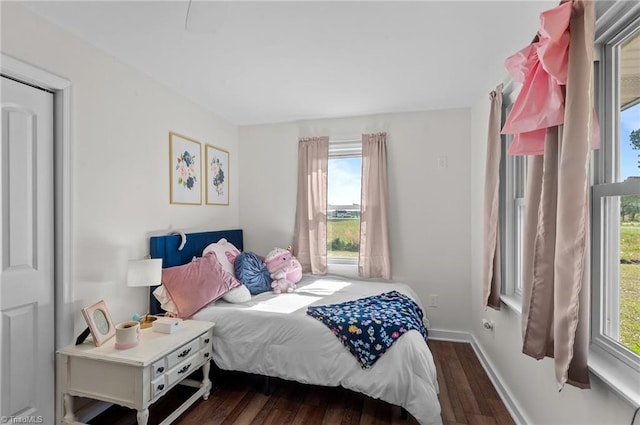 2281 Quarter Rd, Swanquarter, NC 27885 - bedroom with dark wood finished floors and baseboards