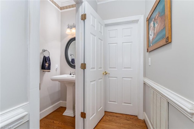 4002 Hobbs Rd, Greensboro, NC 27410 - bathroom featuring wood finished floors