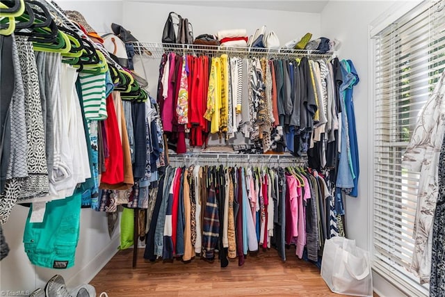 4002 Hobbs Rd, Greensboro, NC 27410 - walk in closet with wood finished floors