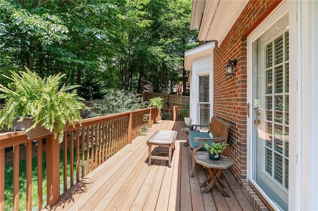 4002 Hobbs Rd, Greensboro, NC 27410 - view of wooden terrace