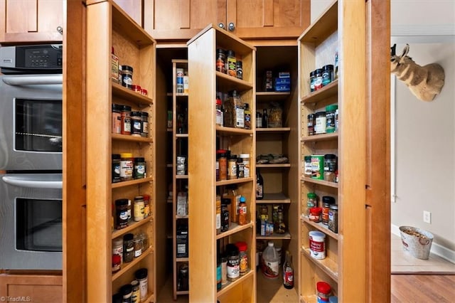 view of storage area