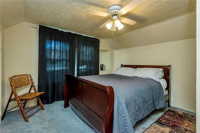 2606 Boone Trl, North Wilkesboro, NC 28659 - carpeted bedroom featuring lofted ceiling and ceiling fan