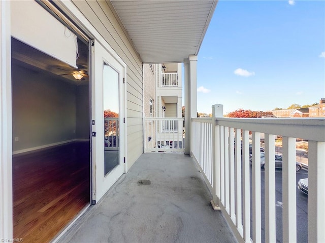 view of balcony