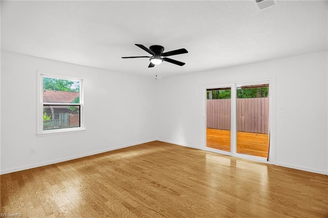 3114 Rockingham Rd, High Point, NC 27265 - unfurnished room featuring light wood-style flooring and ceiling fan
