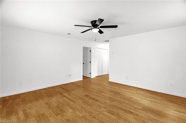 3114 Rockingham Rd, High Point, NC 27265 - spare room featuring wood finished floors and ceiling fan