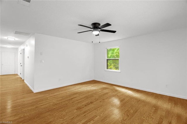 3114 Rockingham Rd, High Point, NC 27265 - unfurnished room featuring light wood-style flooring and ceiling fan