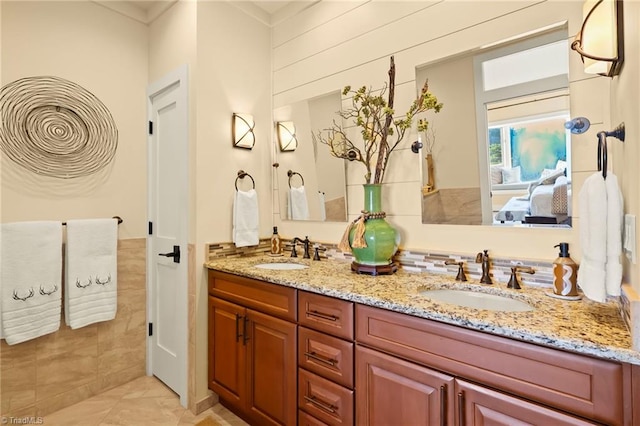 bathroom with vanity