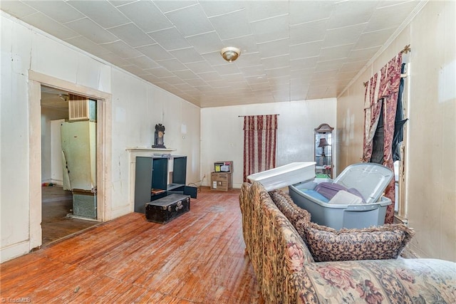 living room featuring hardwood / wood-style flooring