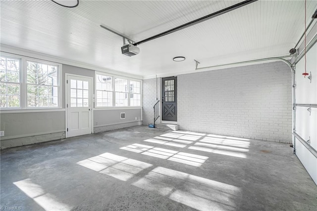 unfurnished sunroom with plenty of natural light