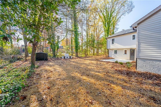 view of yard with a patio