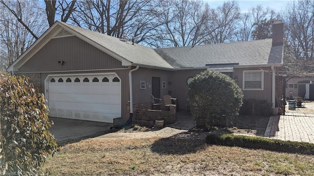 ranch-style house with a garage