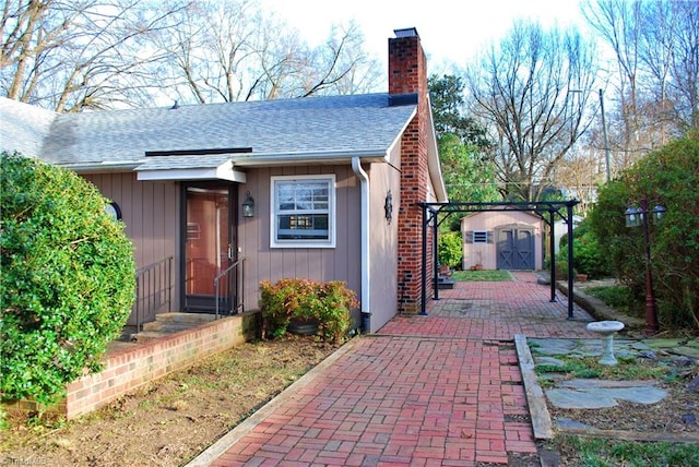 view of outbuilding