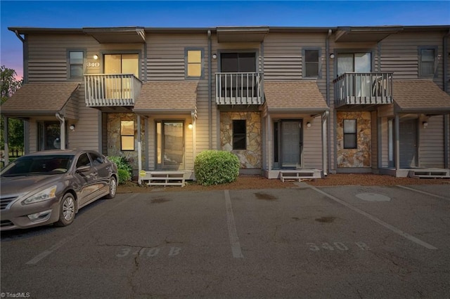 view of property featuring a balcony