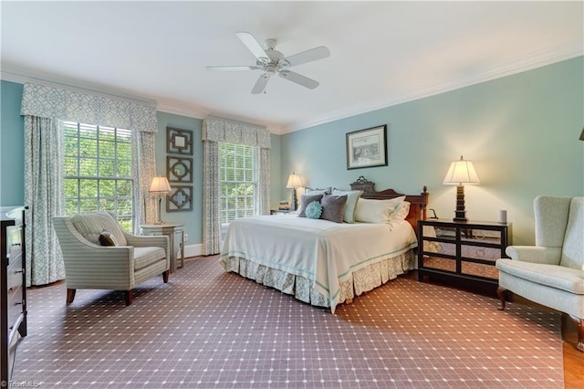 3612 Camden Falls Cir, Greensboro, NC 27410 - bedroom featuring ornamental molding and baseboards