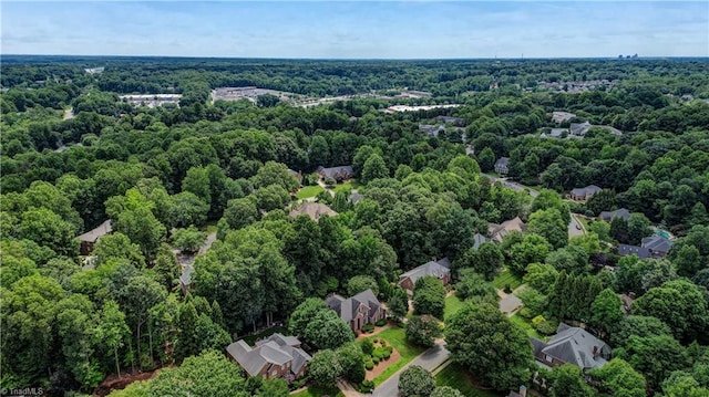 3612 Camden Falls Cir, Greensboro, NC 27410 - aerial view of a heavily wooded area
