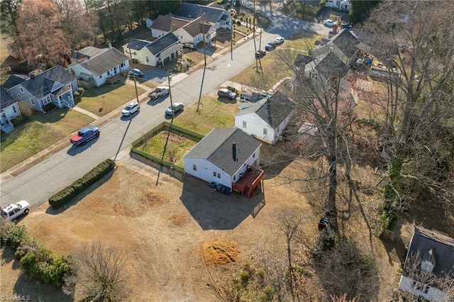 drone / aerial view with a residential view