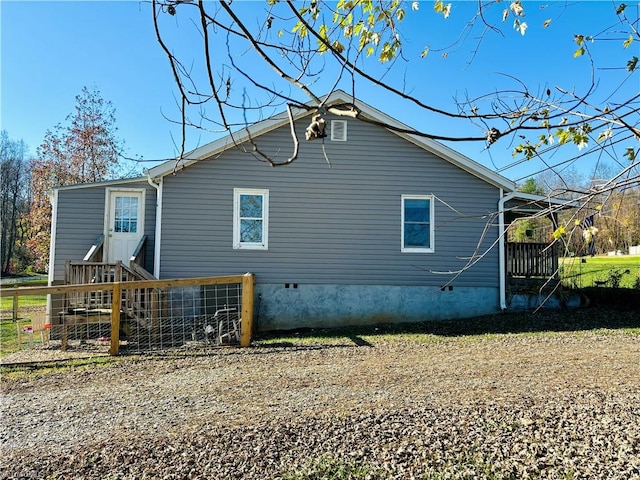 view of back of property