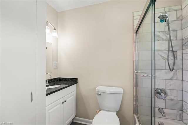 5054 Meadowbrook Dr, Trinity, NC 27370 - full bath featuring vanity and enclosed tub / shower combo