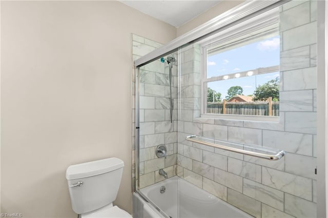 5054 Meadowbrook Dr, Trinity, NC 27370 - full bathroom with bath / shower combo with glass door and toilet