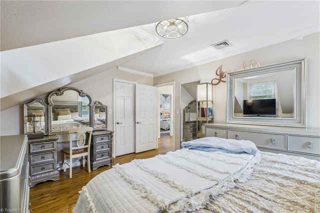 1317 Longcreek Dr, High Point, NC 27262 - bedroom with ornamental molding and wood finished floors