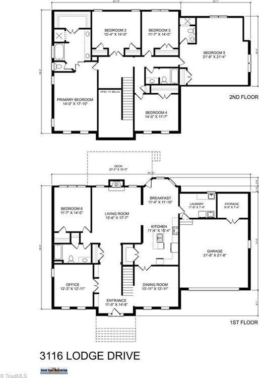 3116 Lodge Dr, Jamestown, NC 27282 - home floor plan