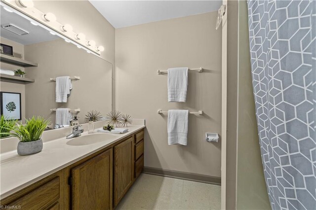 bathroom with vanity