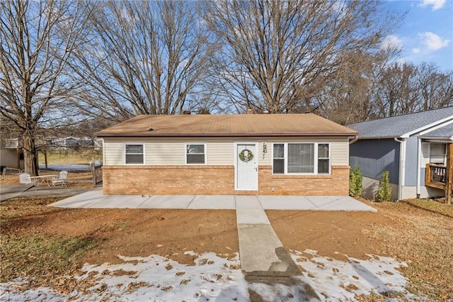 view of ranch-style home