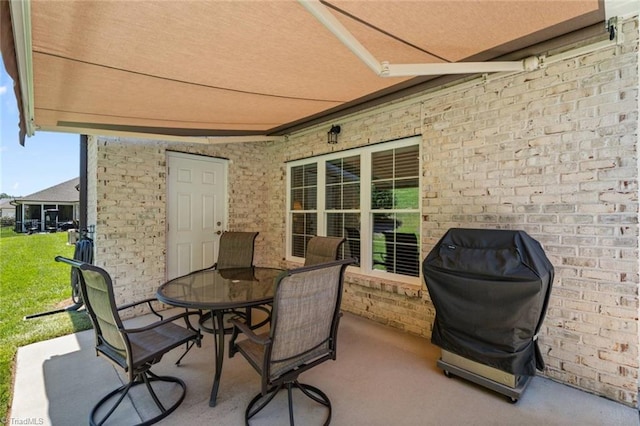 1623 Angus Ridge Dr, Kernersville, NC 27284 - view of patio / terrace featuring outdoor dining area and area for grilling
