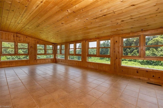 158 Cottontail Ln, North Wilkesboro, NC 28659 - unfurnished sunroom featuring vaulted ceiling and healthy amount of natural light