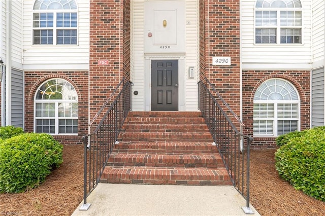 4290 Cedarcroft Ct Unit 2A, Greensboro, NC 27409 - property entrance with brick siding