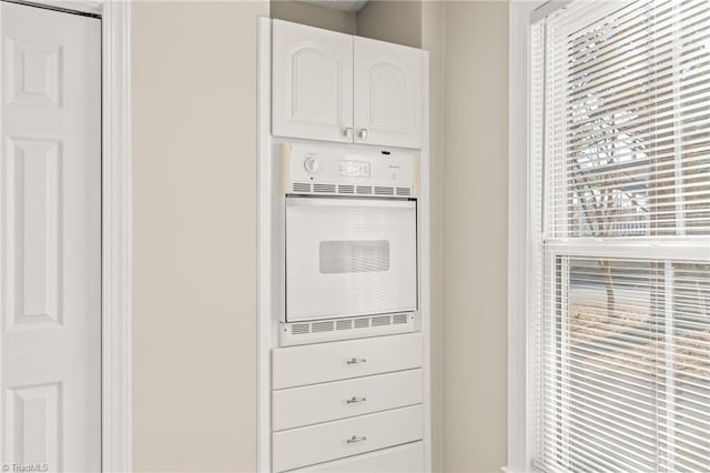 interior space featuring white oven