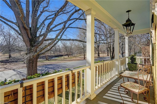 view of balcony