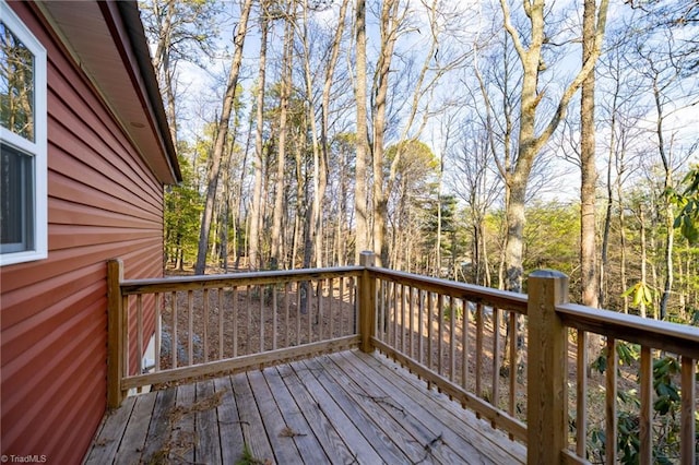 view of wooden terrace