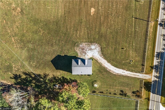 aerial view featuring a rural view