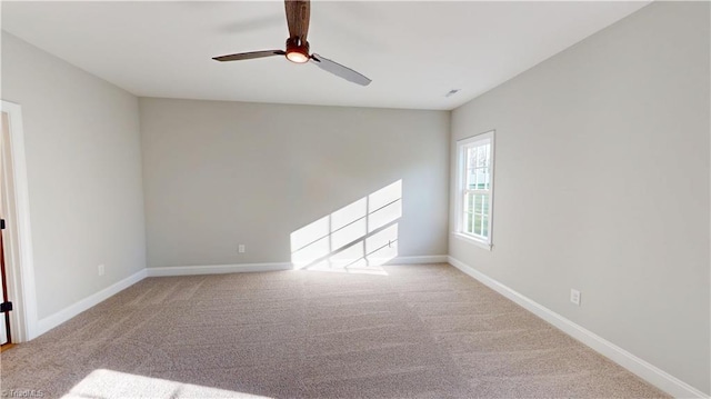 3043 Loch Dr, Winston-Salem, NC 27106 - empty room featuring carpet flooring, a ceiling fan, and baseboards