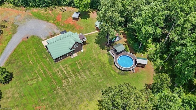 924 Delta Dr, Randleman, NC 27317 - drone / aerial view of a pool area