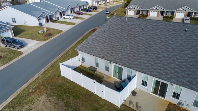 bird's eye view featuring a residential view